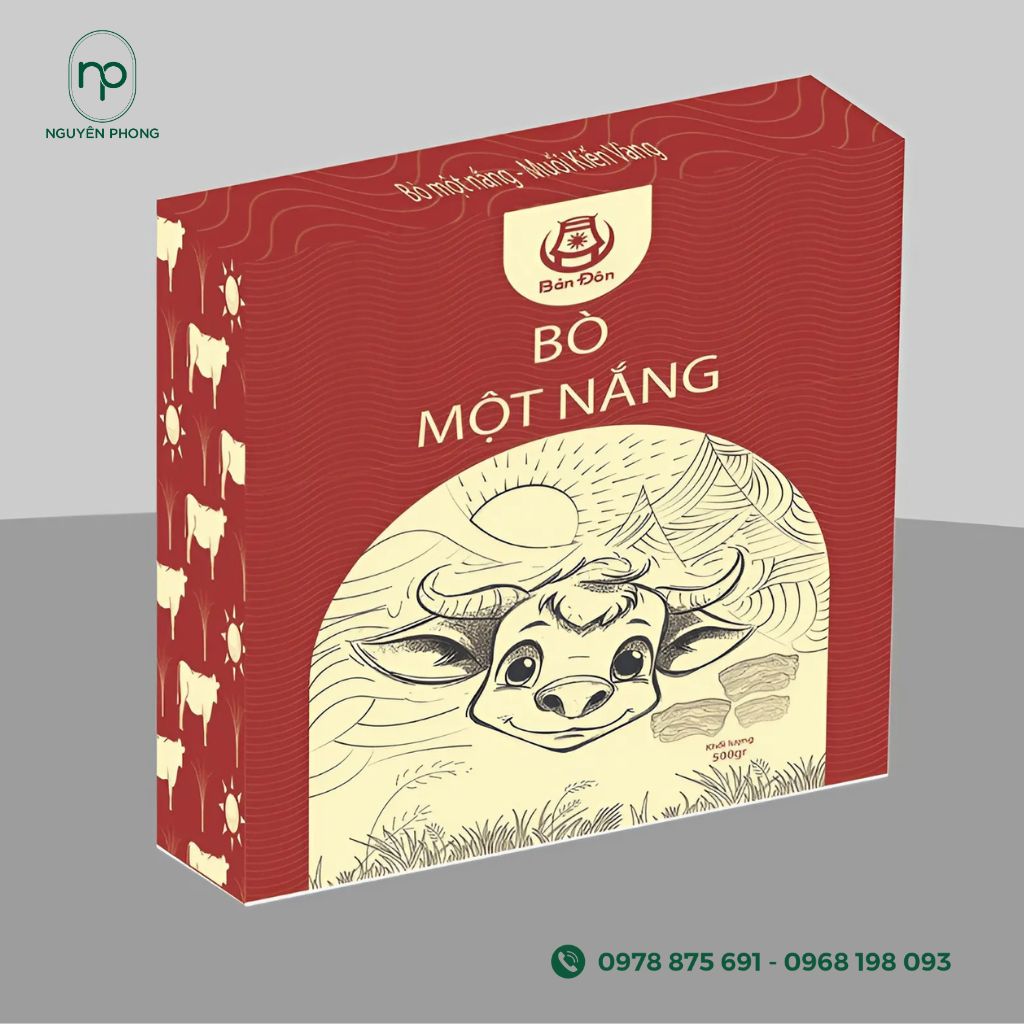 Phông chữ trên hộp